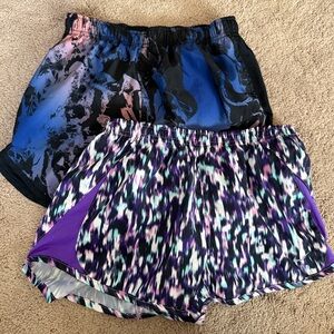 Two Pairs of Nike Dri-Fit Multicolored Shorts